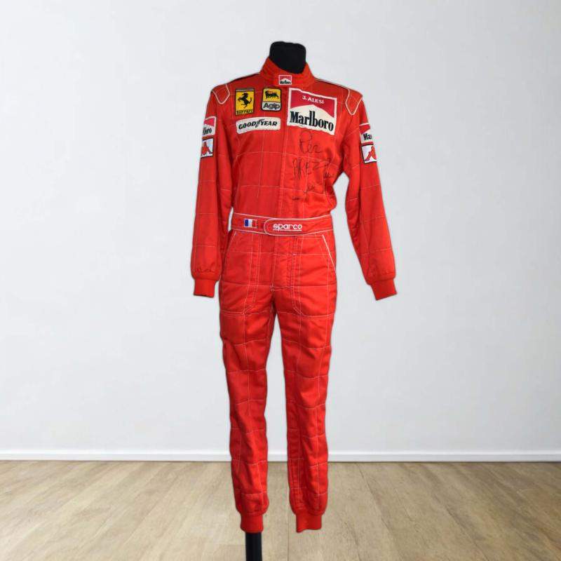 Tuta da gara Sparco per Ferrari originale del pilota italo-francese Jean Alesi