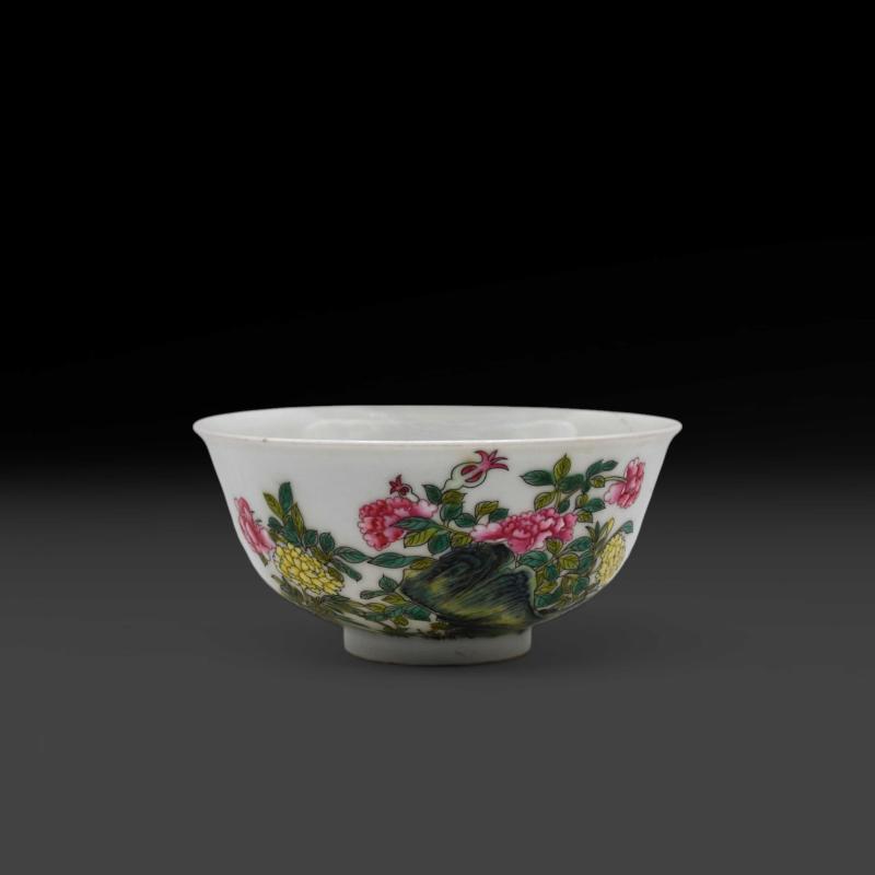 Bella tazza cinese famiglia rosa