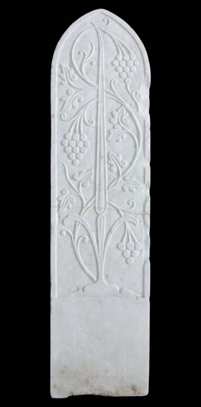 Stele in marmo bianco 